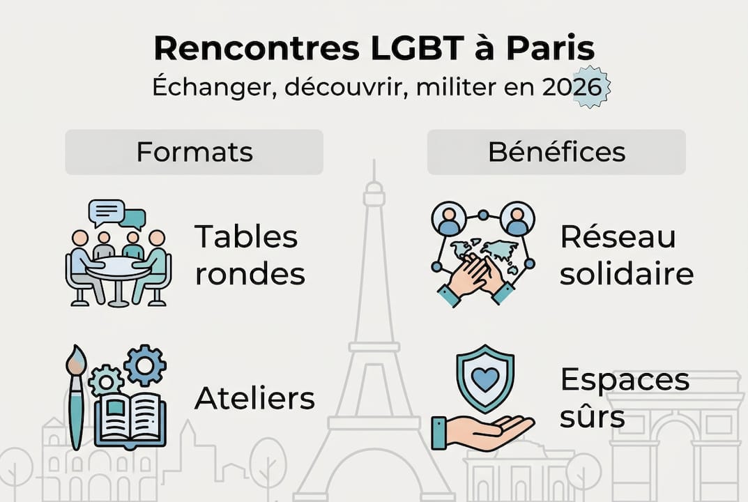Infographie : tout ce qu’il faut savoir sur les rencontres LGBT, avantages et points essentiels