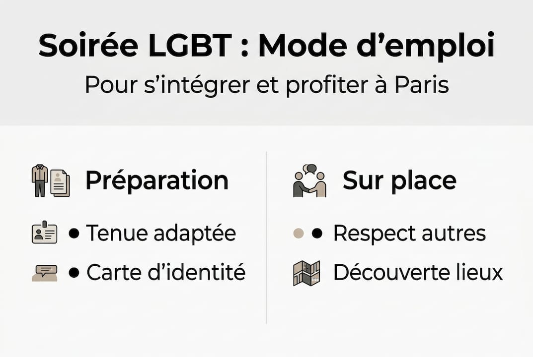 Infographie : les différentes étapes d’une soirée LGBT à ne pas manquer