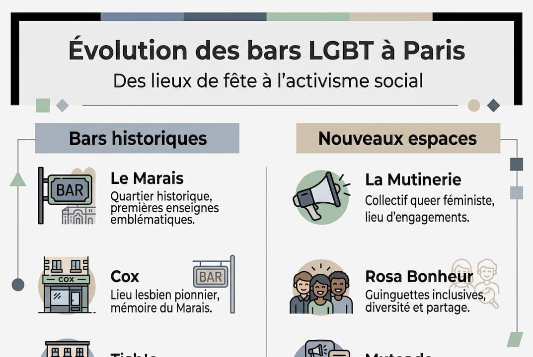 L'évolution des bars LGBT à Paris en un coup d'œil : l'infographie à découvrir