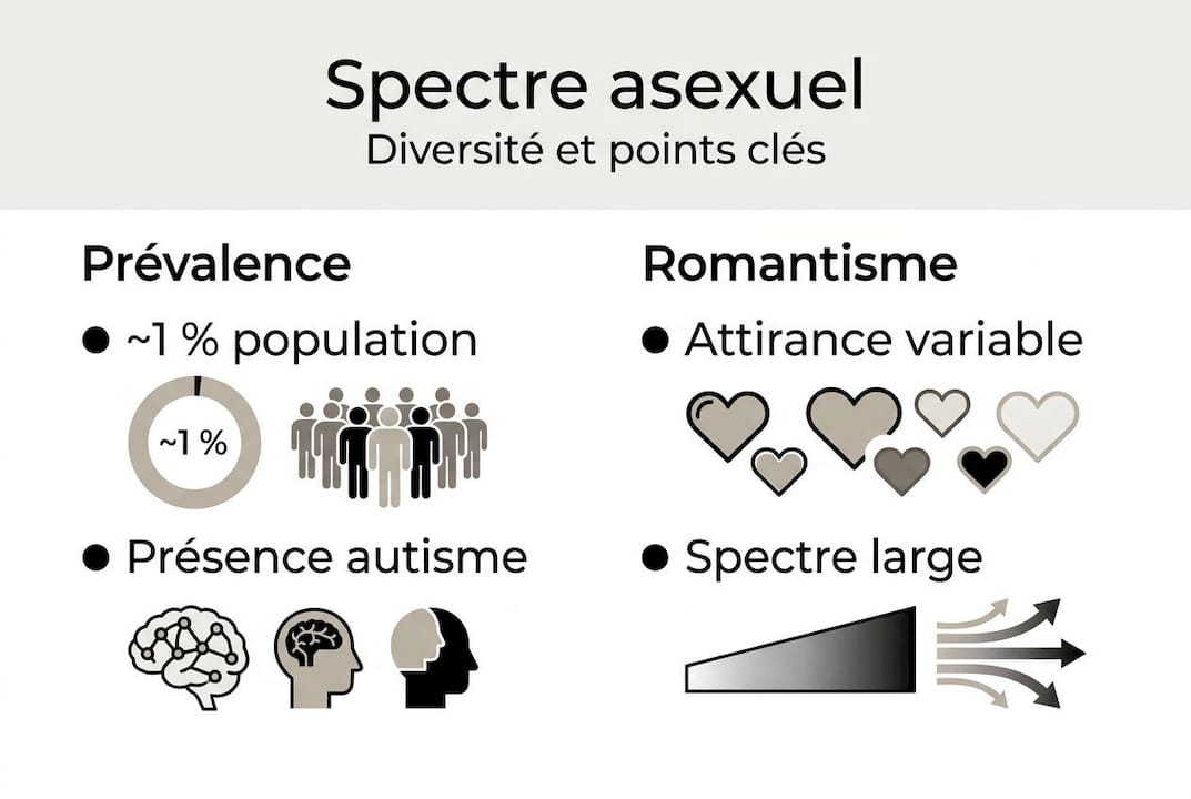 Infographie : comprendre la diversité du spectre asexuel en chiffres clés