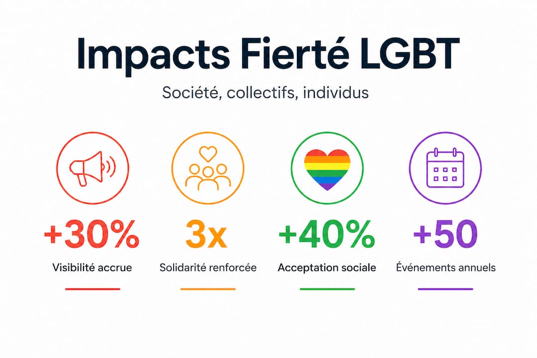 Infographie : les impacts majeurs de la fierté LGBT