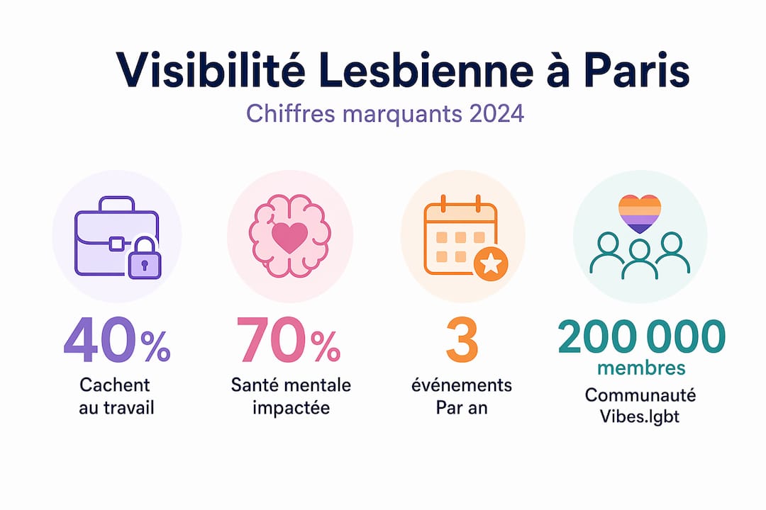 Les chiffres clés de la visibilité lesbienne à Paris en un coup d’œil