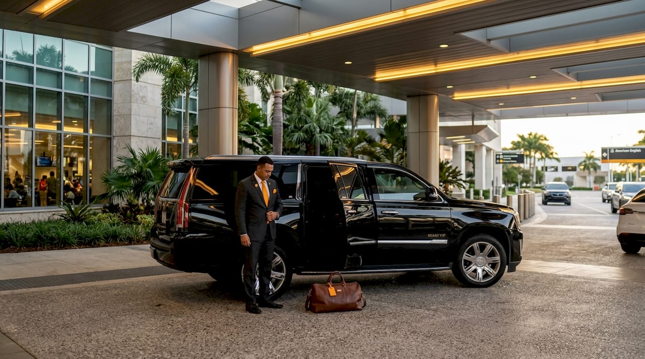 Miami VIP Car Service - 1780126474196 Luxury black SUV airport car service vehicle Luxury black SUV airport car service vehicle