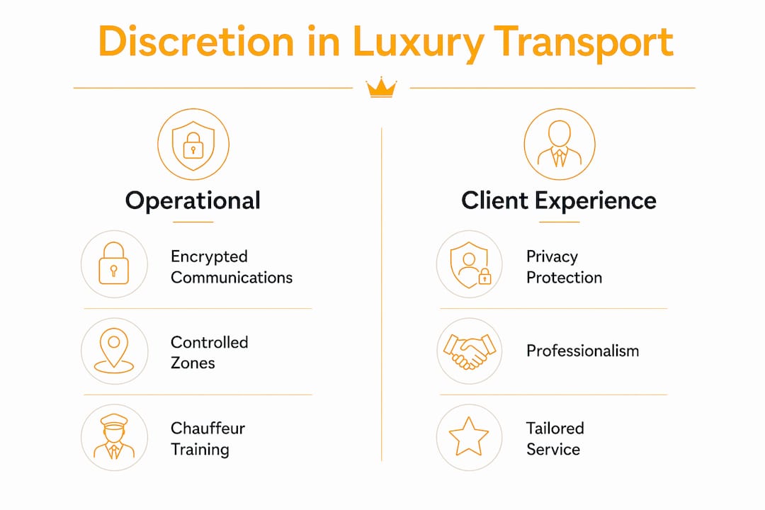 Infographic comparing operational and client discretion aspects