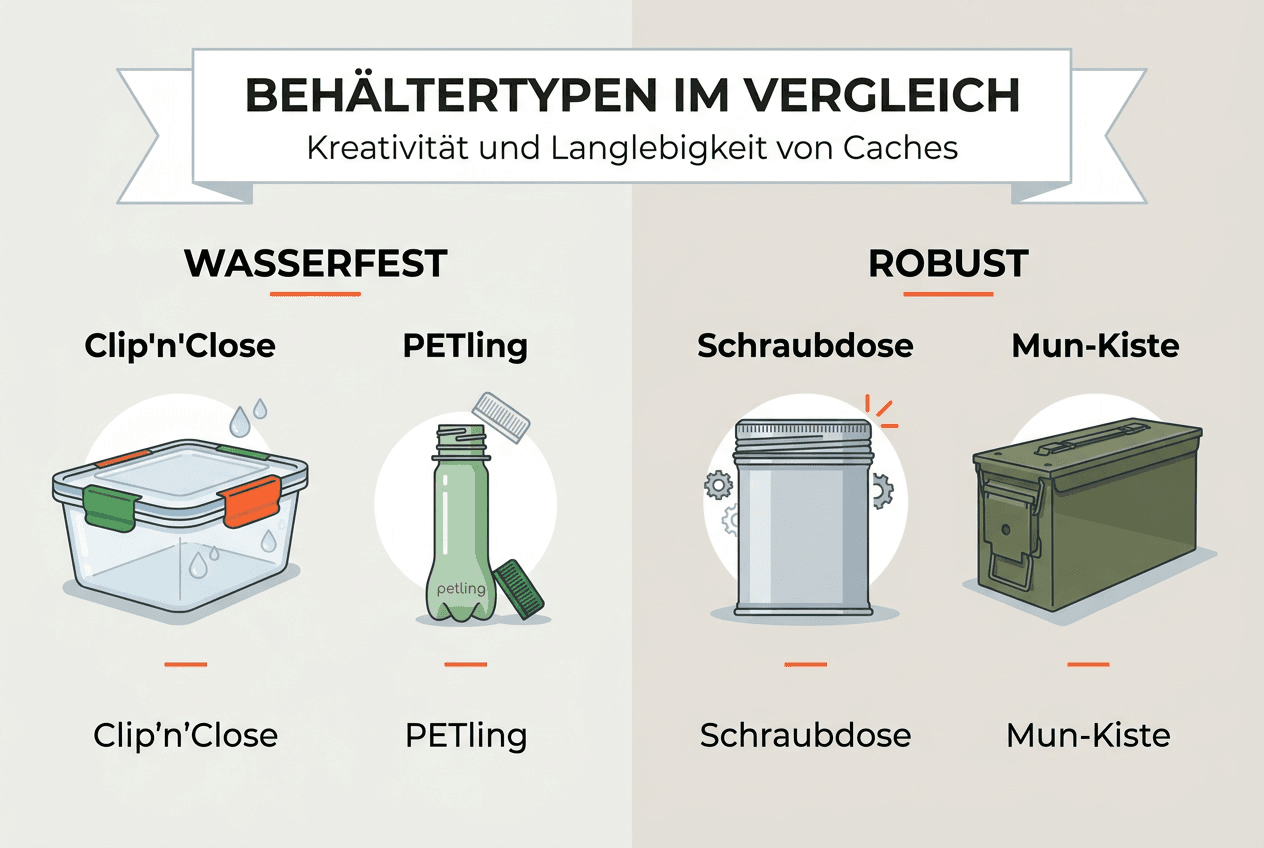 Übersicht: Verschiedene Cache-Behälter und ihre Besonderheiten