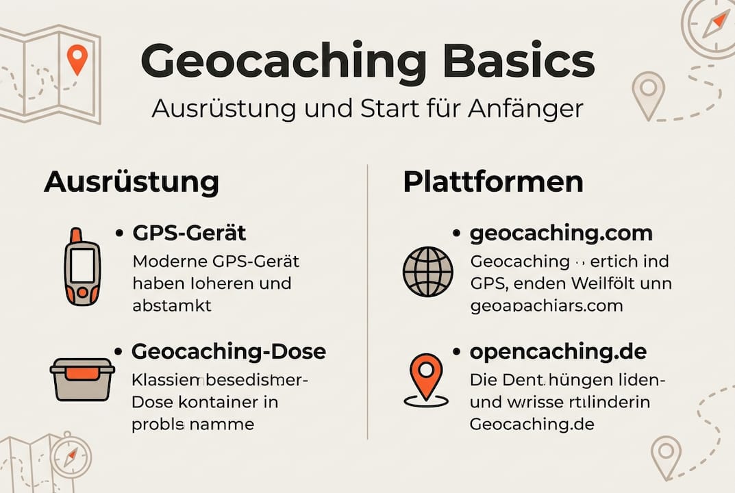 Everything you need for geocaching: An overview of the most important equipment and the best platforms (Infographic)