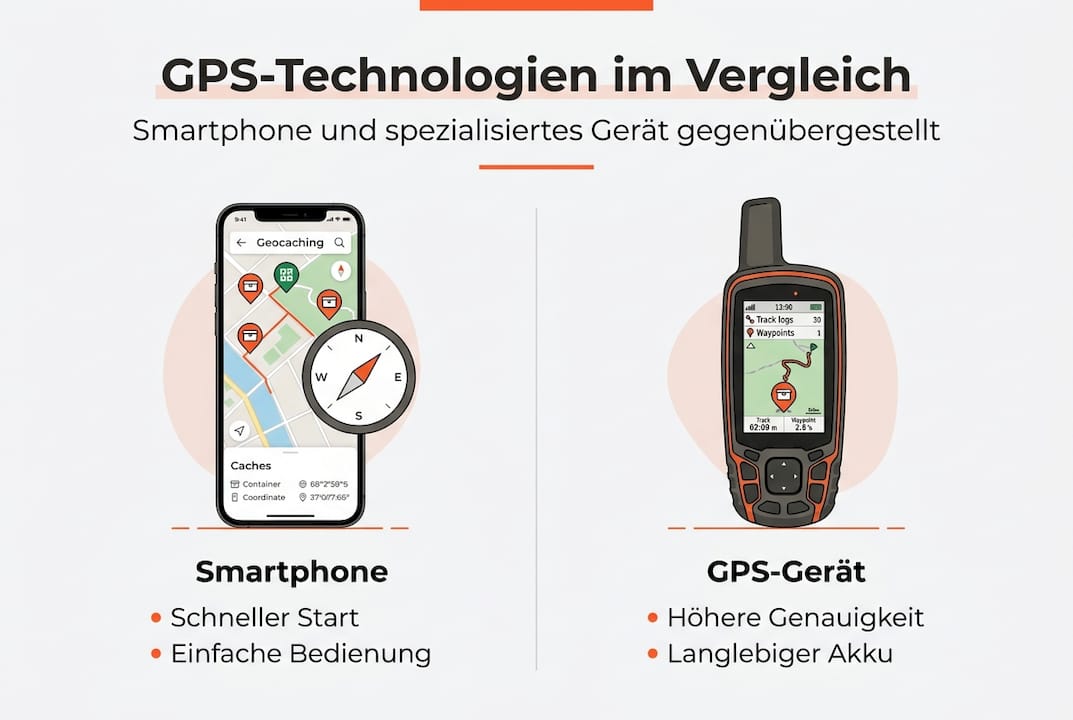 Übersichtsgrafik: Verschiedene GPS-Technologien im direkten Vergleich