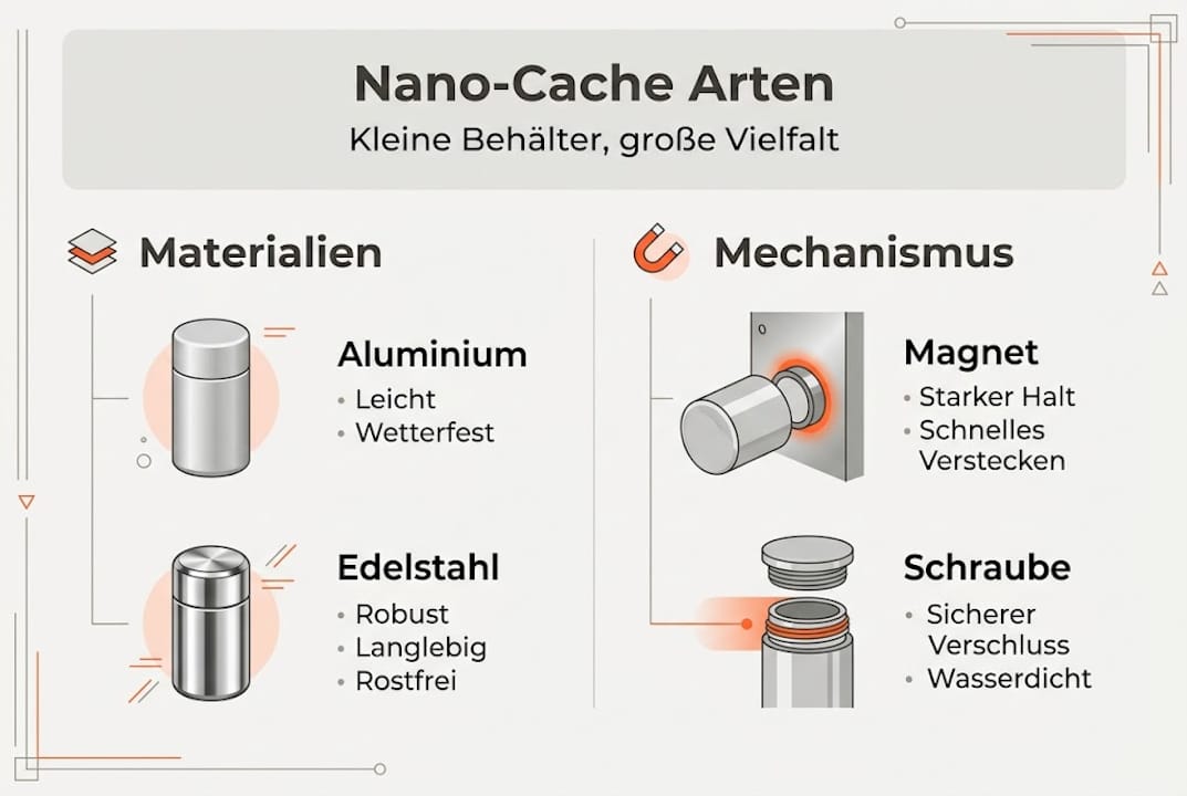 Infografik: Verschiedene Nano-Cache-Typen und ihre Funktionsweisen