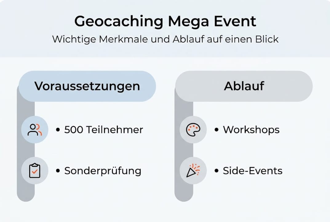 Graphic Overview: How a Geocaching Mega Event works and what makes it special