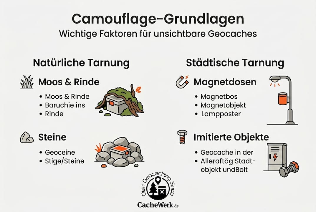 Overview: The most important basics for camouflaging geocaches