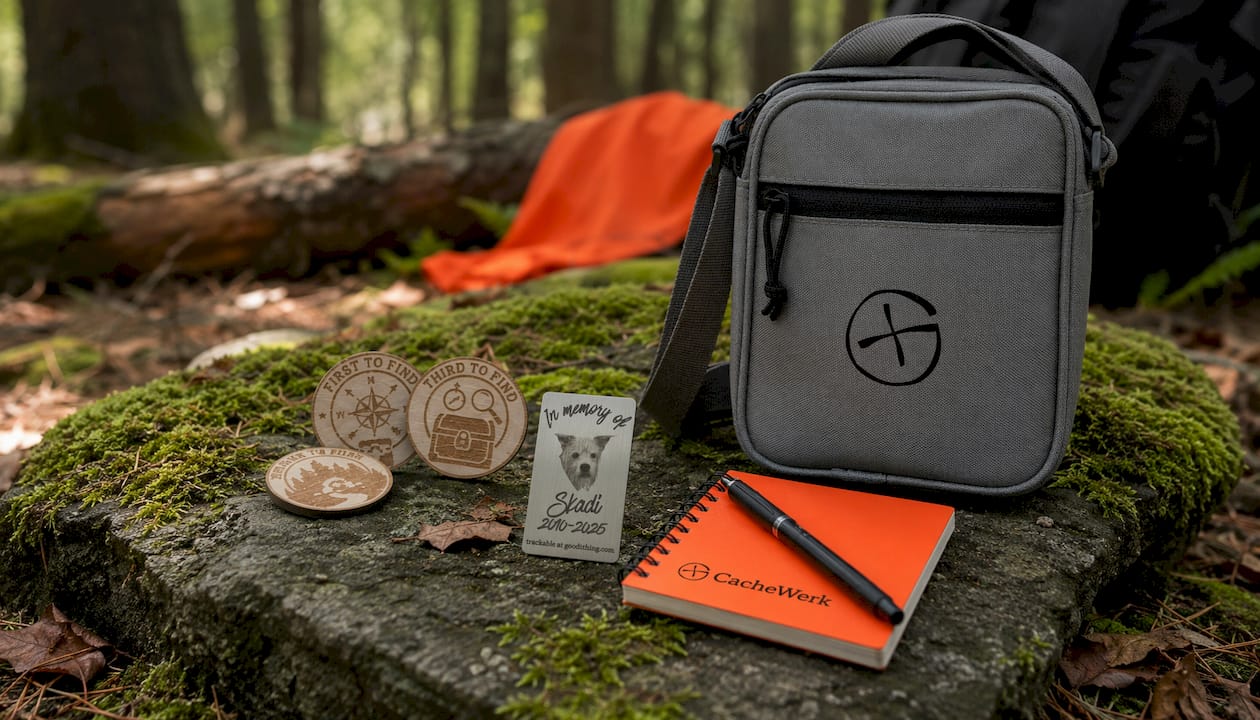 Geocaching FTF‑Münzen aus Holz – First, Second & Third to Find | Optional mit Gravur | CacheWerk