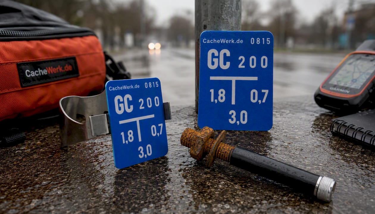 Geocaching Rusty Bolt Cache – Rostiger Schraubbolzen mit Nano-Behälter | Devious Urban Cache