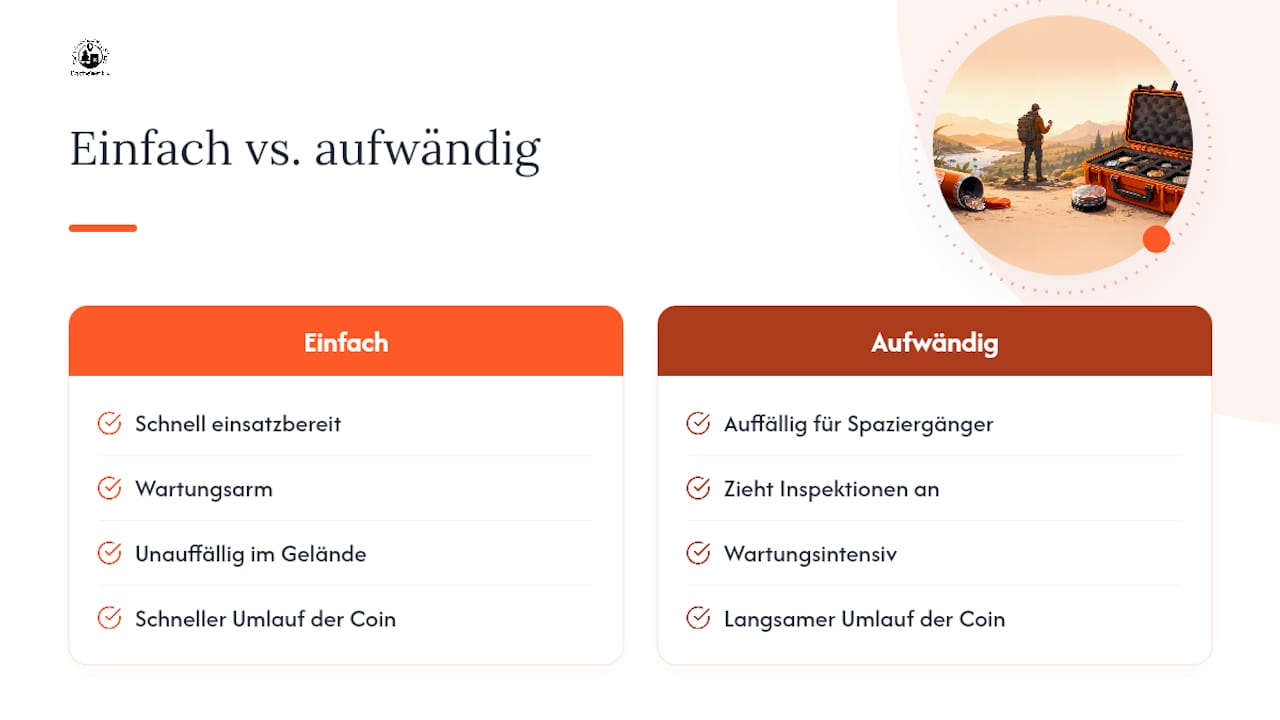 Warum einfache Lösungen bei Geocoins fast immer gewinnen — overview diagram