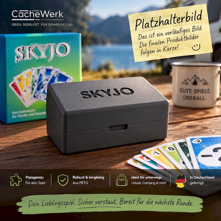 GameBox für SKYJO – Robuste Reisebox für deine Spielkarten by CacheWerk