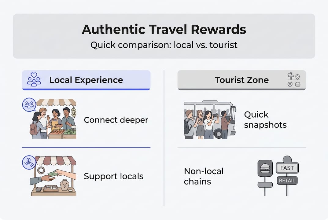 Infographic compares local and tourist travel rewards