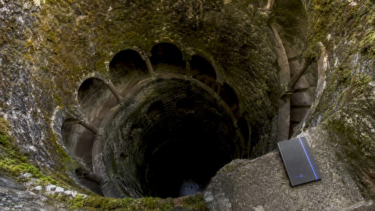 Spiral staircase of Initiation Well at Quinta da Regaleira