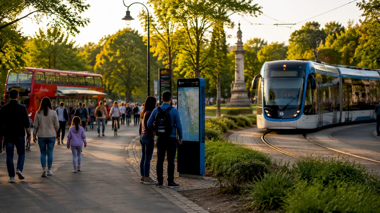 Integrated public transport modes in city