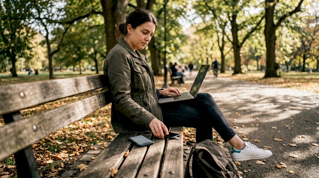 Comparing eSIM and physical SIM outdoors