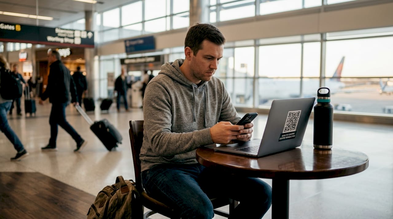Traveler uses crypto to buy mobile data