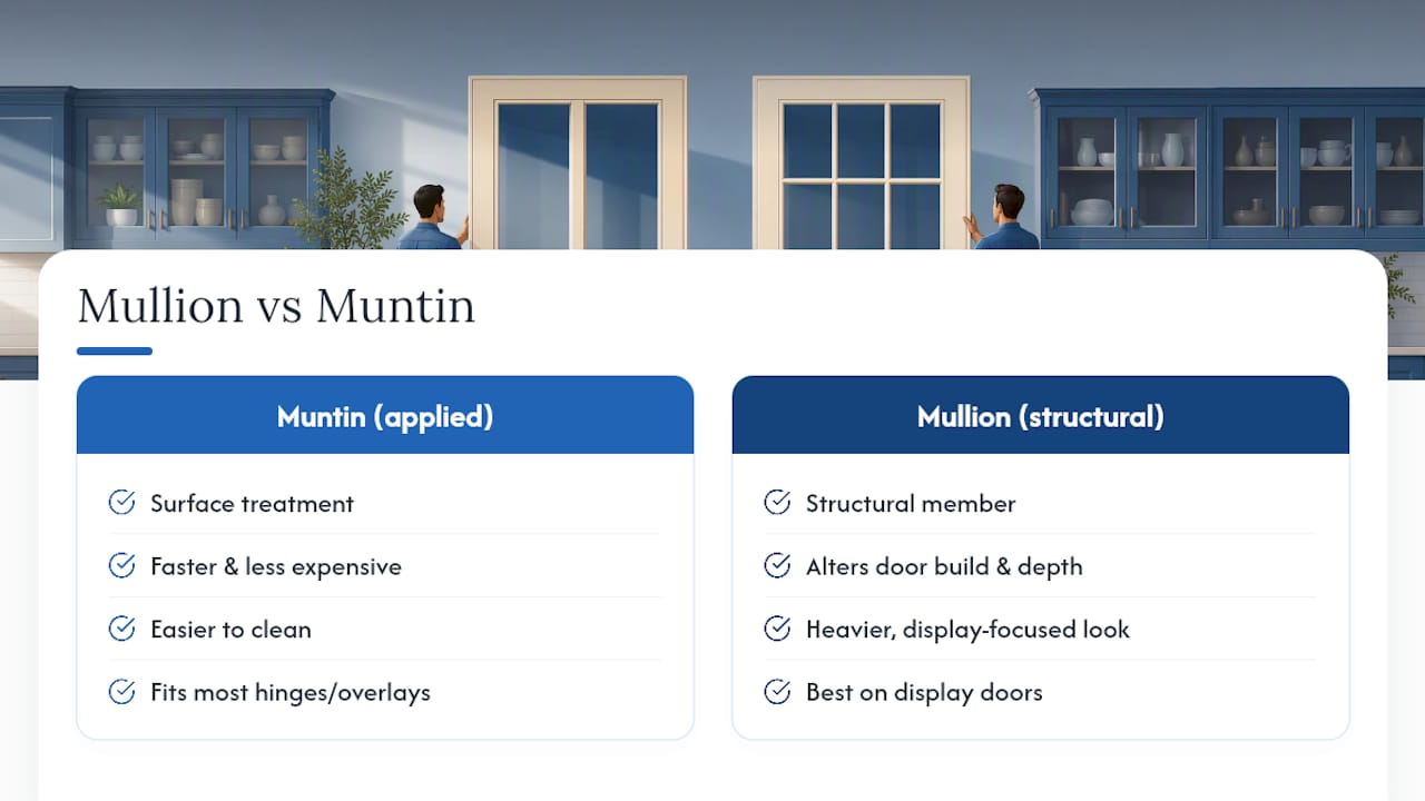 What the mullion vs muntin choice really comes down to — overview diagram