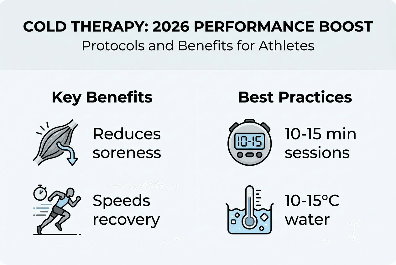 Infographic shows cold therapy benefits and best practices