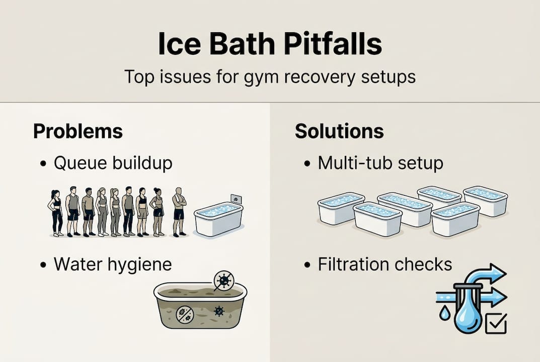 Infographic: ice bath pitfalls and solutions