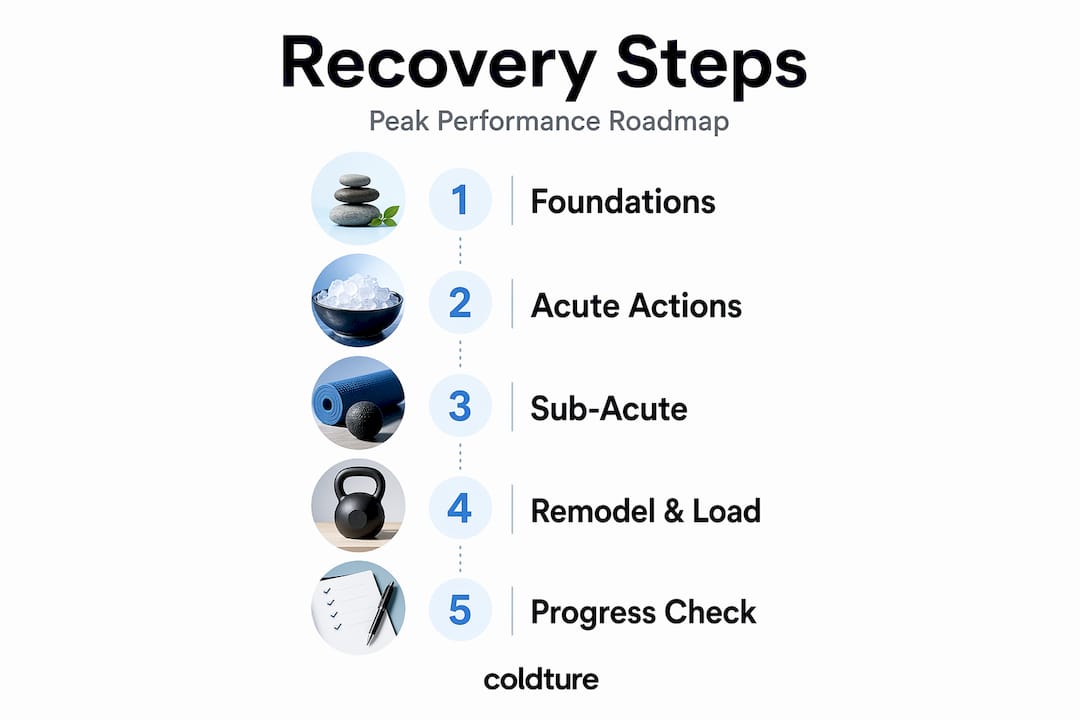 Infographic showing five recovery optimization steps