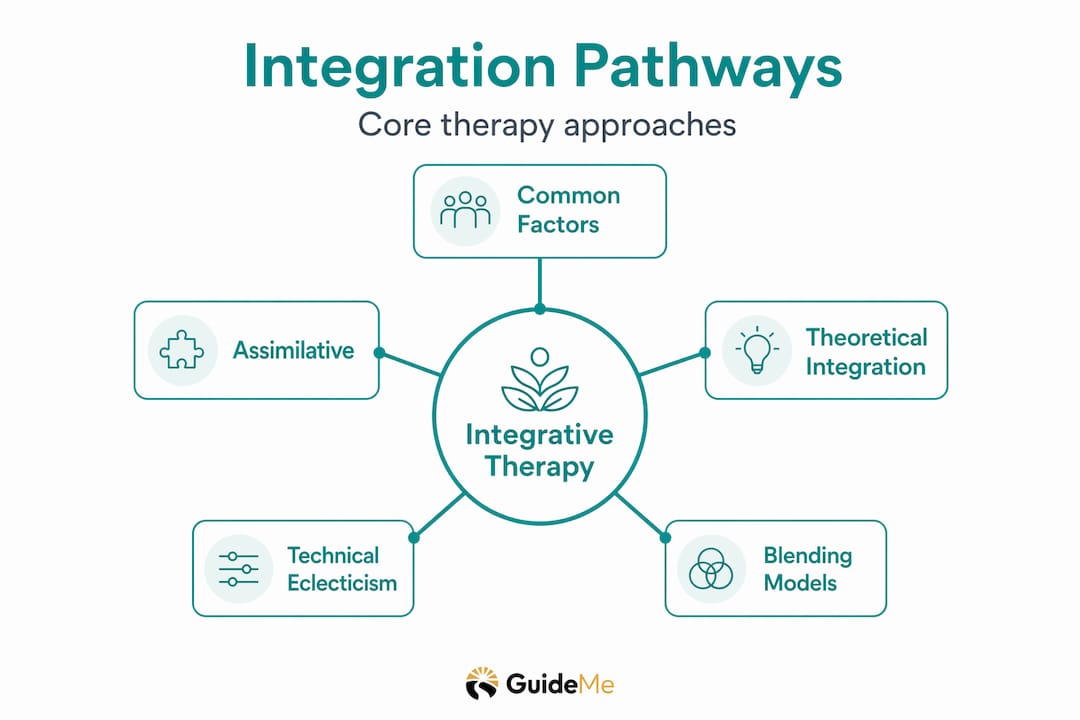 Infographic hierarchy of integrative therapy pathways
