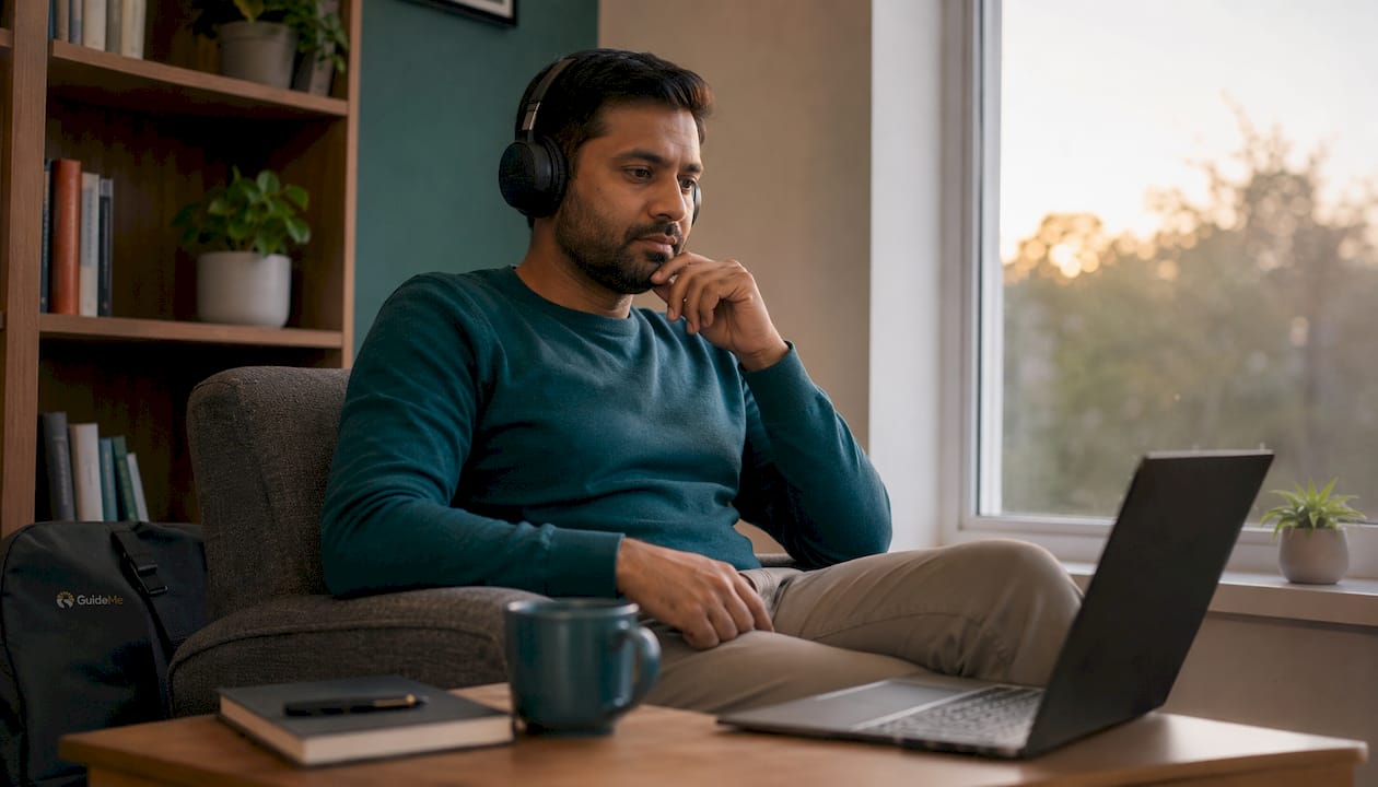 Individual remote therapy at home on tablet