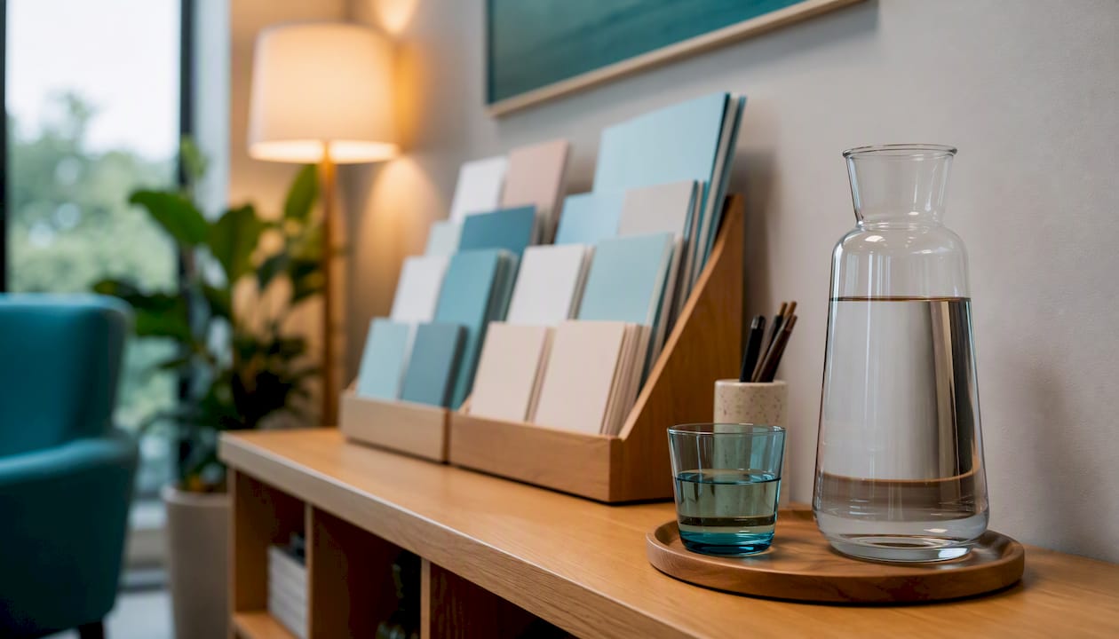 Corporate wellbeing support resource area