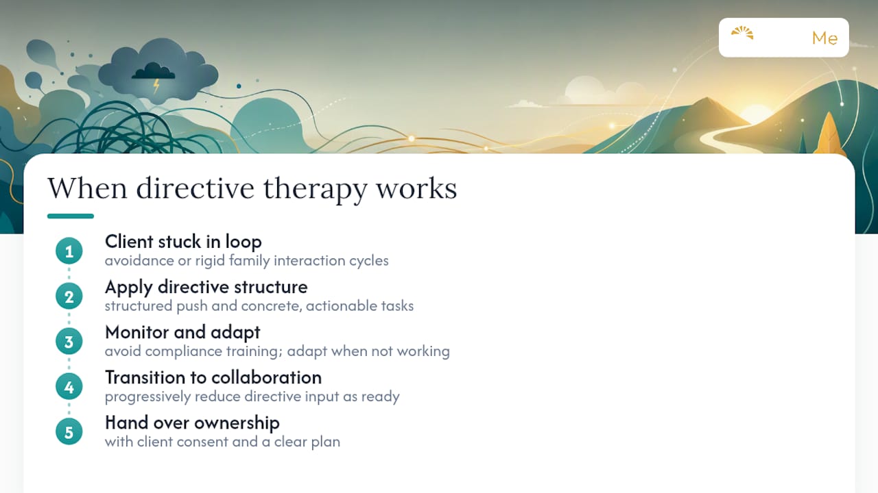 When directive methods work best: an editorial perspective — overview diagram