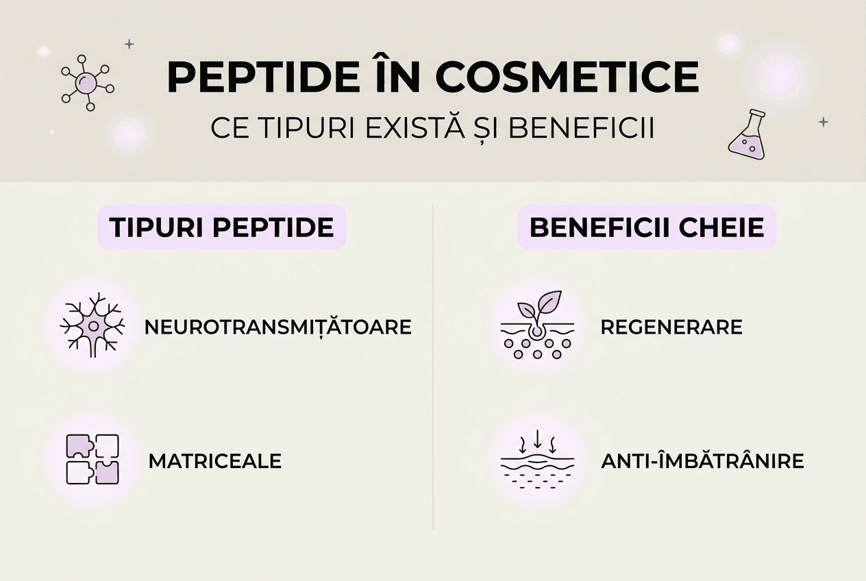Infografic: ce sunt peptidele, cum funcționează și ce beneficii aduc pentru sănătate și frumusețe