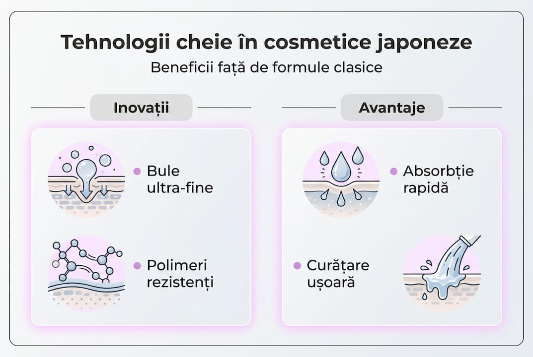 Infografic: De ce să alegi cosmeticele cu tehnologie japoneză – beneficii și avantaje