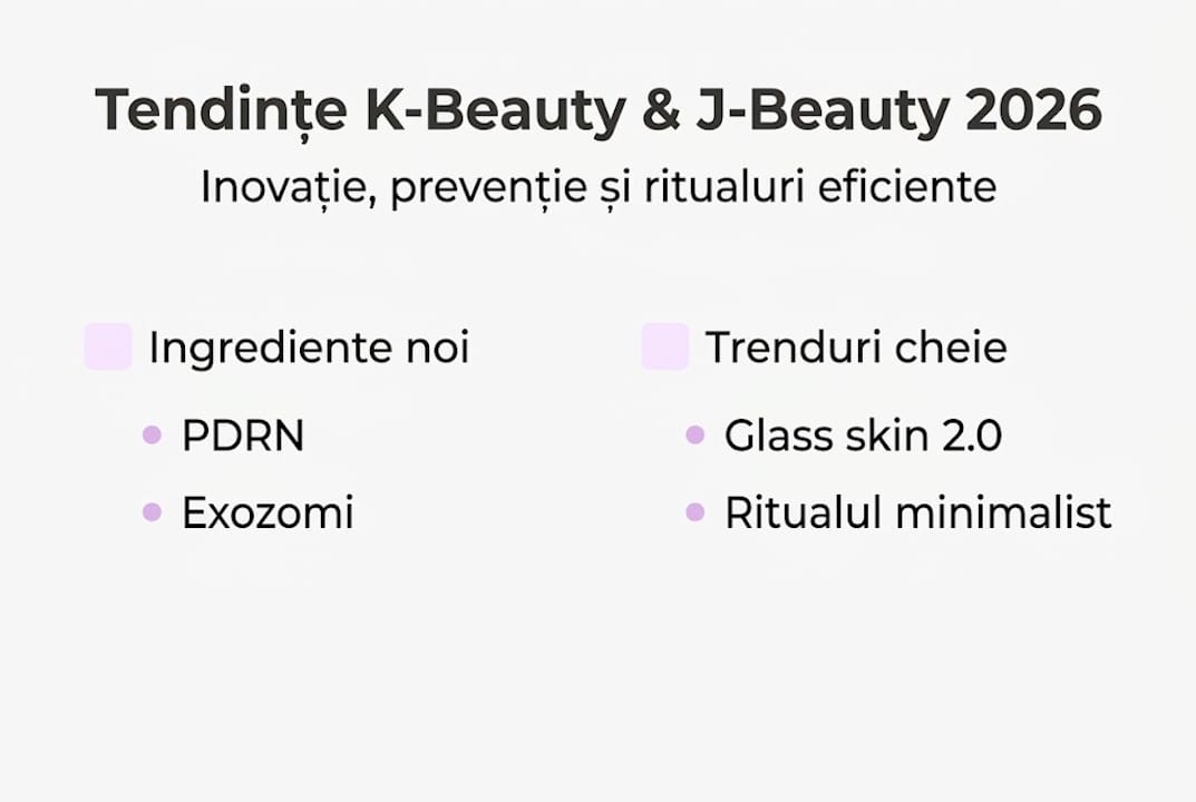 Infografic: Ce tendințe noi aduc K-Beauty și J-Beauty în 2026
