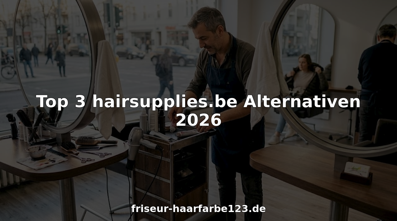 Der Friseur richtet seinen Platz mit den benötigten Produkten für die nächste Kundin bzw. den nächsten Kunden her.