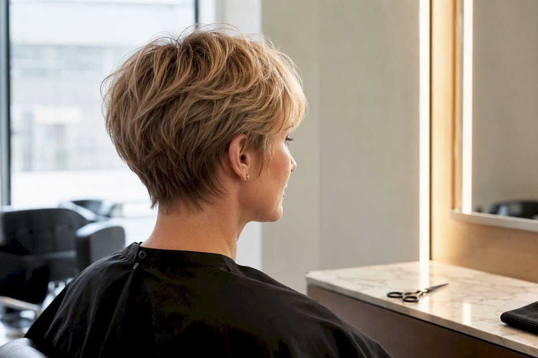 Weicher Pixie-Cut mit fransigen Konturen