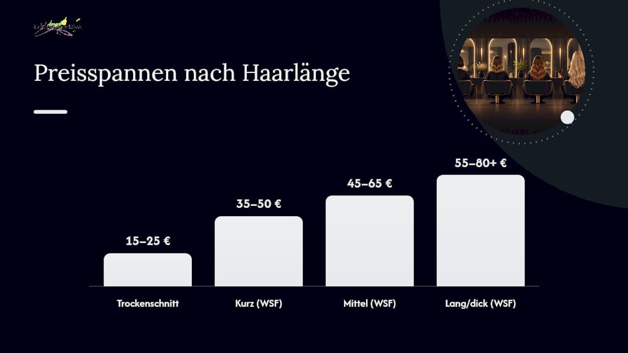 Preisvergleich nach Haarlänge und Schnittumfang