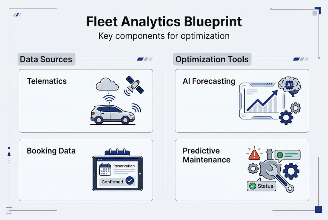 Infographic showing fleet analytics blueprint