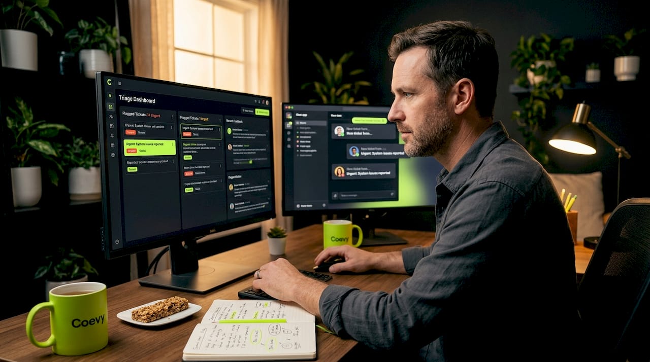 Support specialist running ticket triage workflow