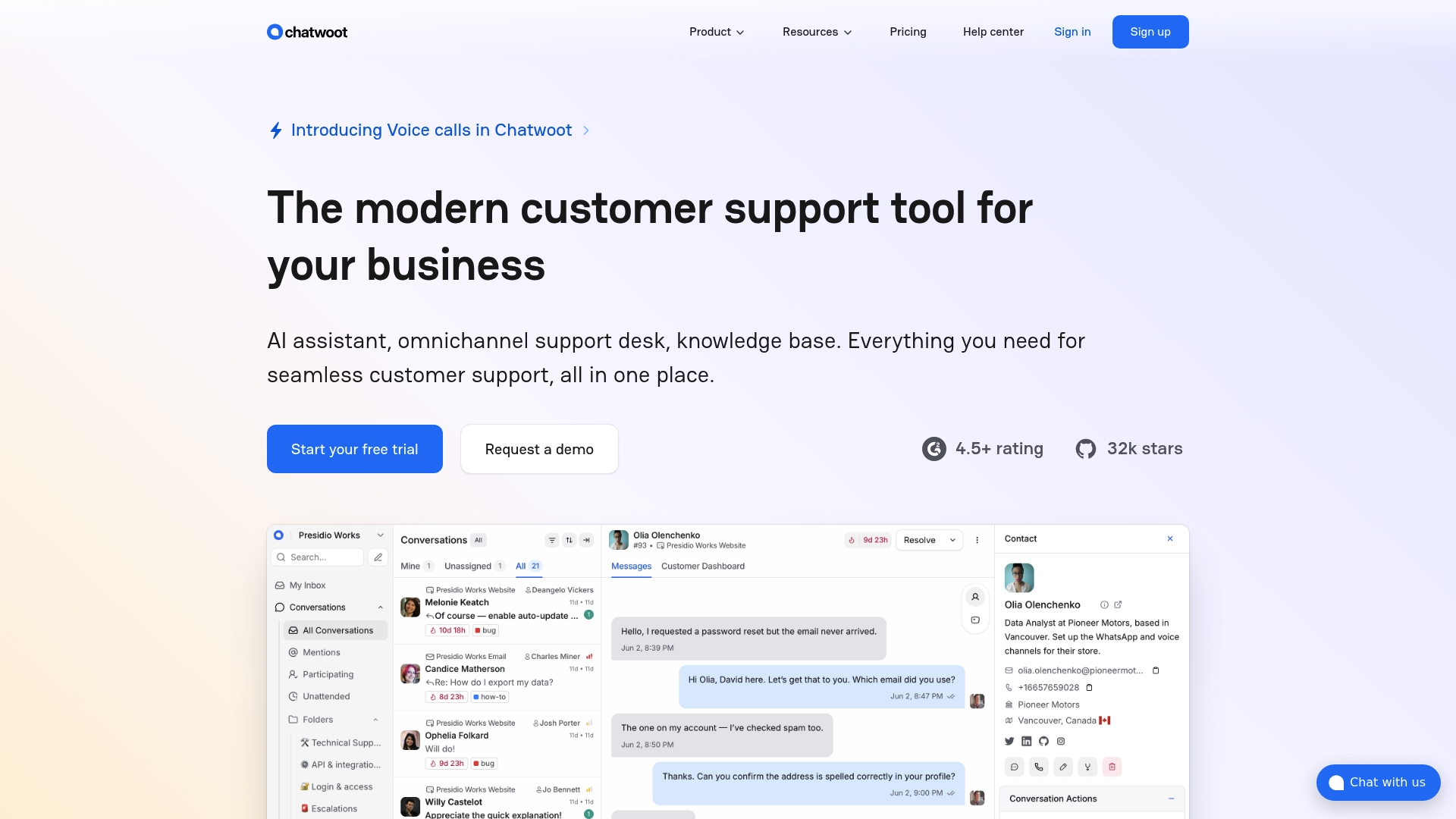 https://chatwoot.com