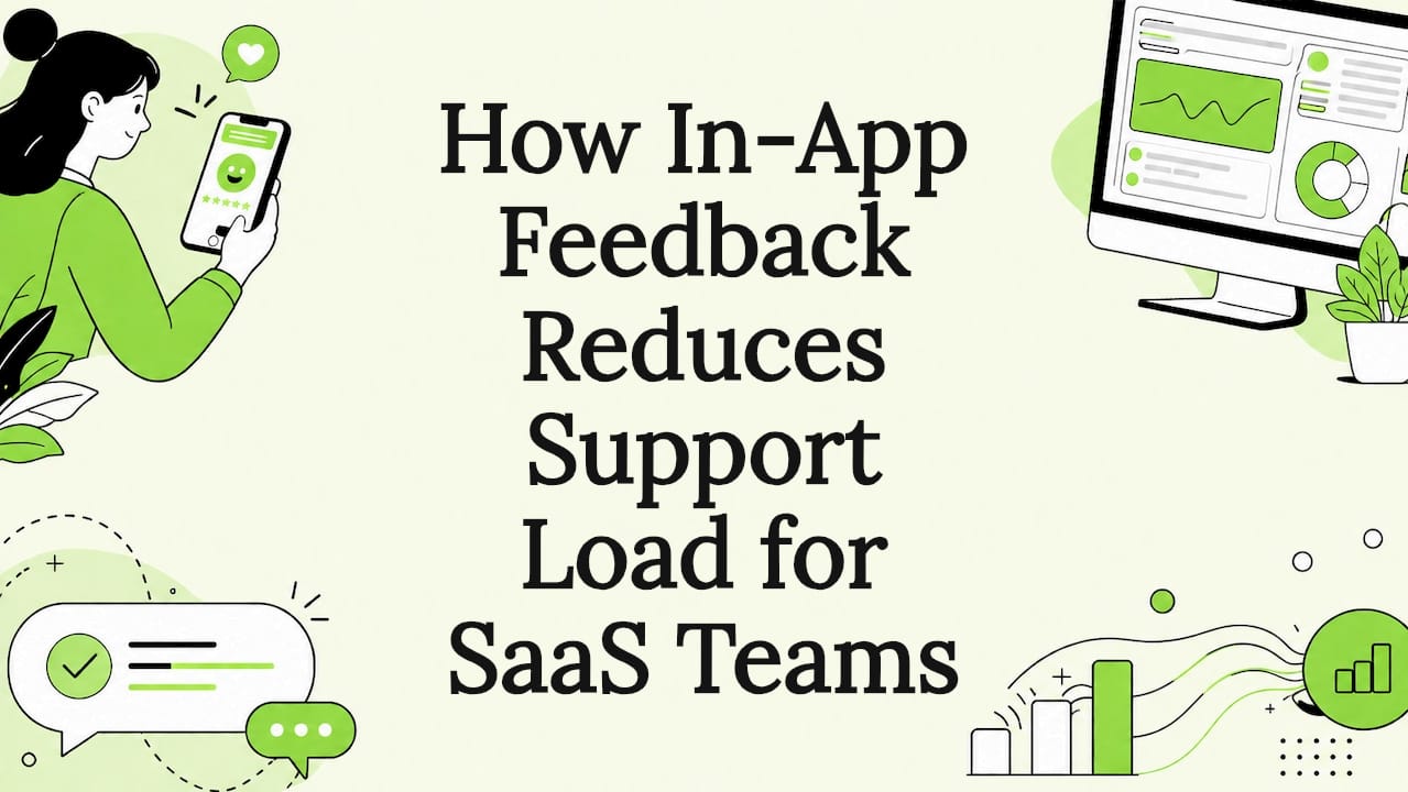 How In-App Feedback Reduces Support Load for SaaS Teams