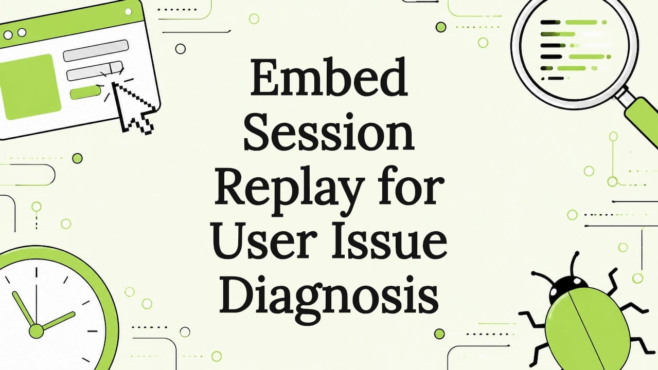 Embed Session Replay for User Issue Diagnosis