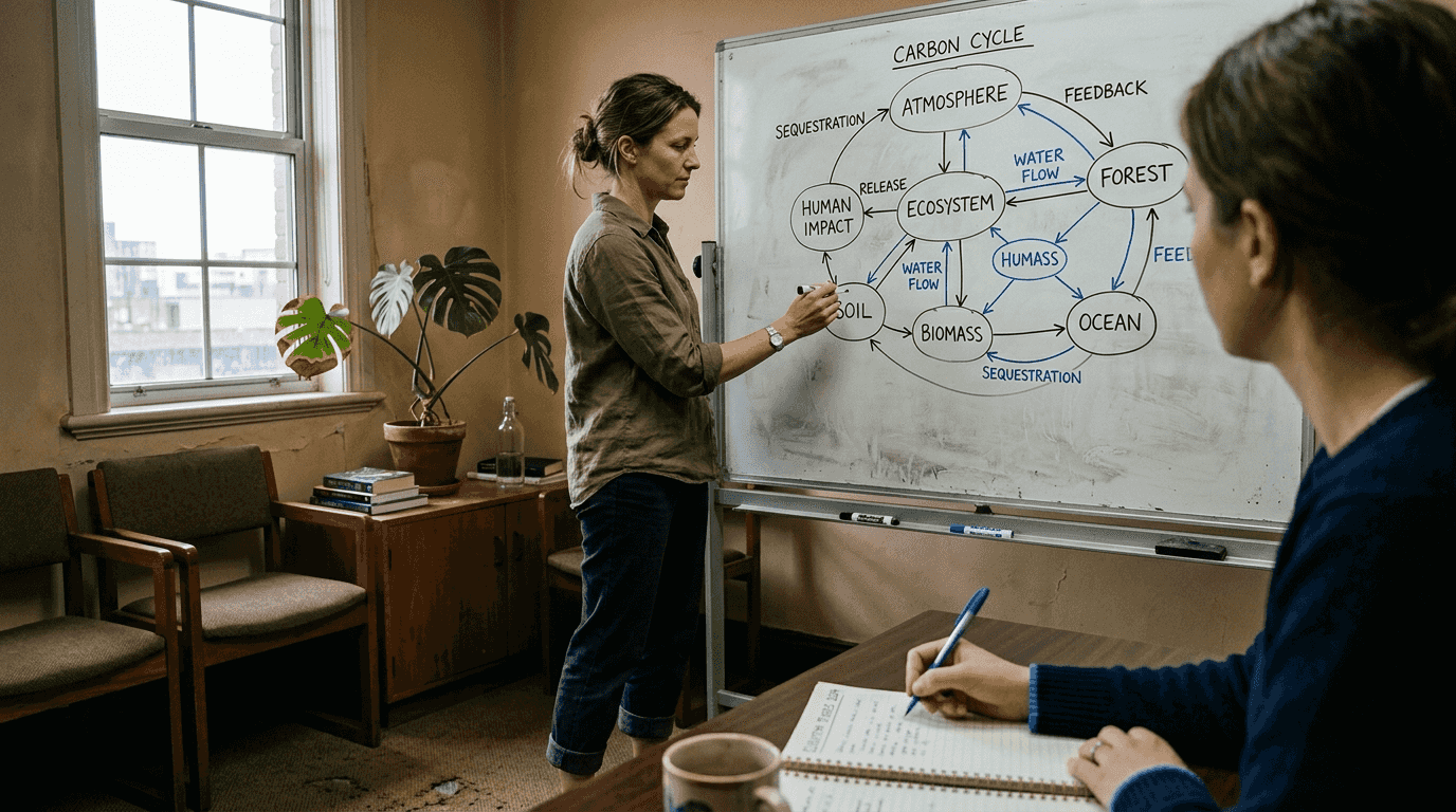Team visualizing environmental system decisions