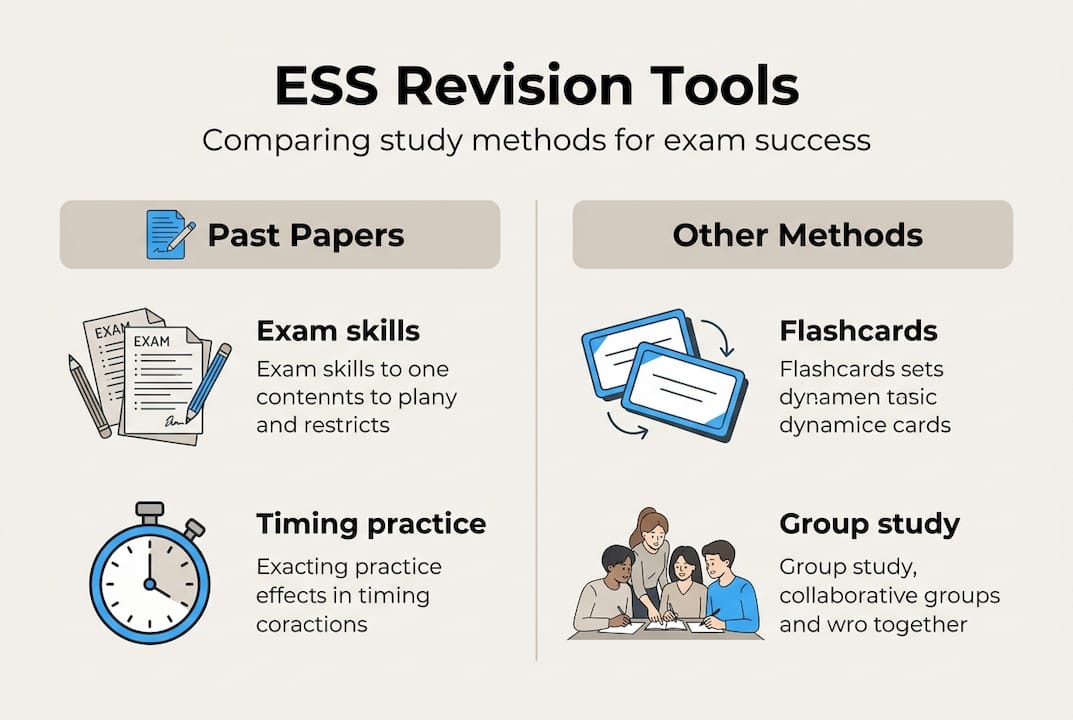 Infographic comparing ESS revision approaches