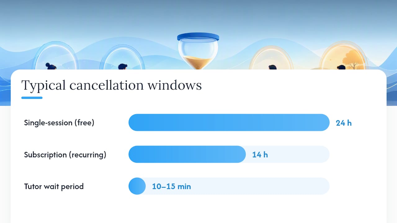Diagram showing cancellation windows comparison