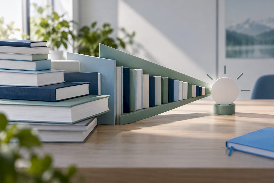 Illustration of narrowing research literature