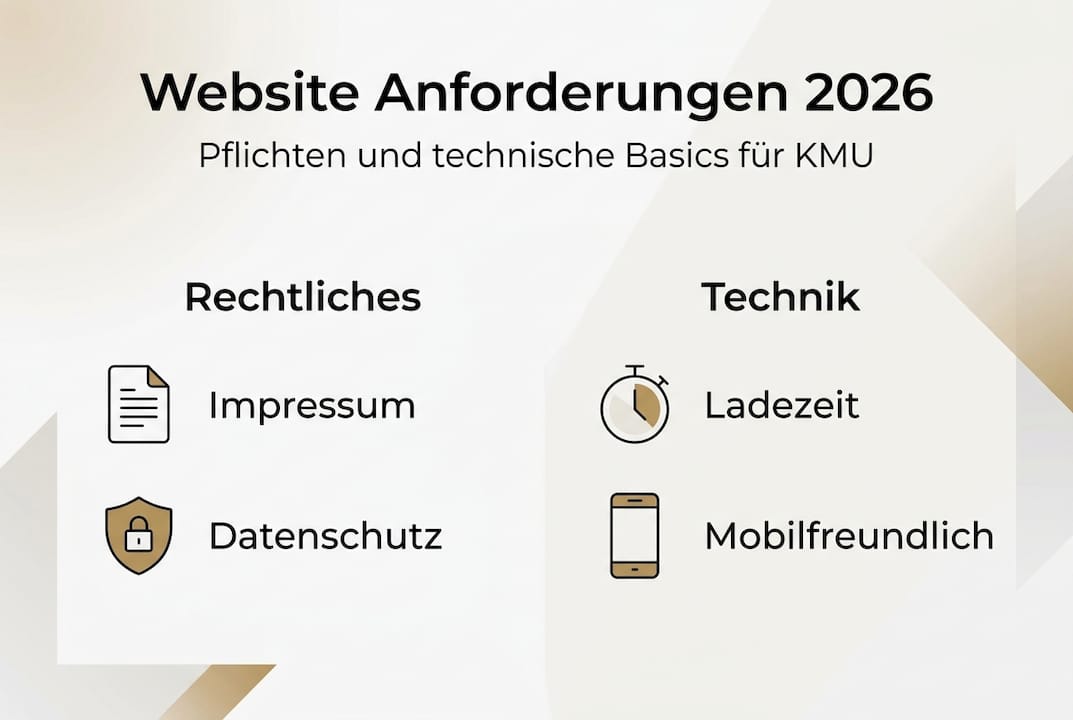 Übersicht: Wichtige rechtliche und technische Anforderungen für Websites