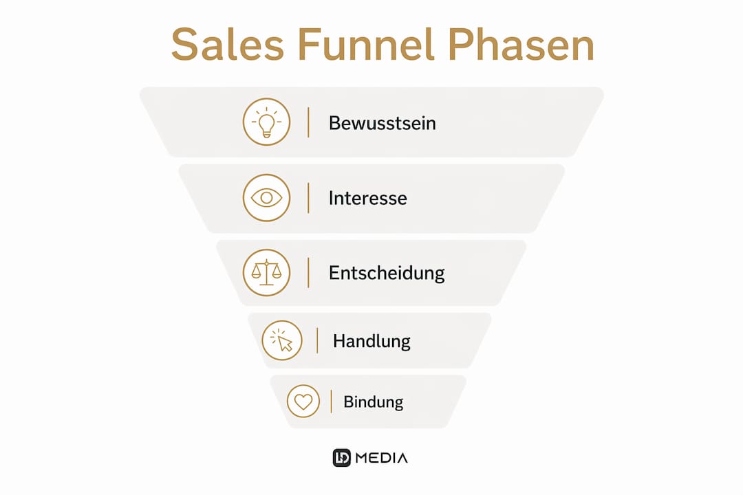 Übersicht der klassischen Phasen im Vertriebsprozess