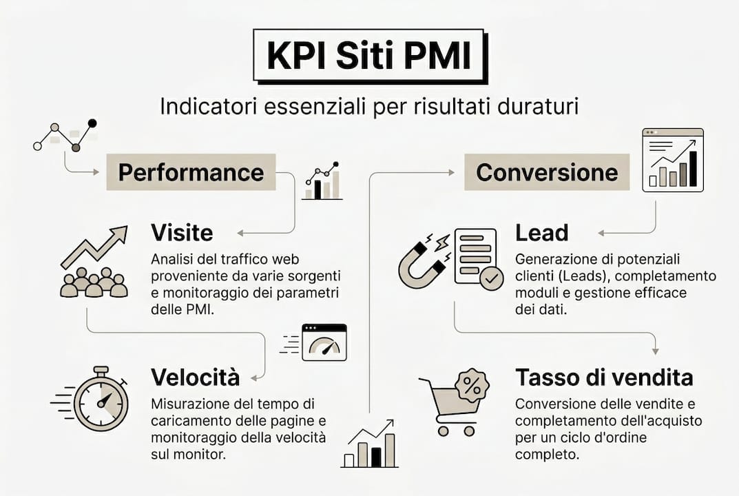 Infografica: i KPI fondamentali per l’ottimizzazione dei siti web delle PMI