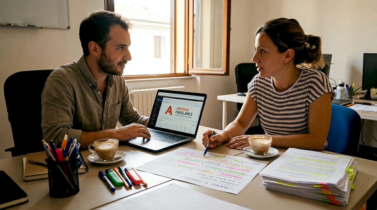 Un gruppo di colleghi si confronta su come migliorare la strategia SEO off-page dell’azienda, scambiandosi idee e suggerimenti per ottenere risultati più efficaci.